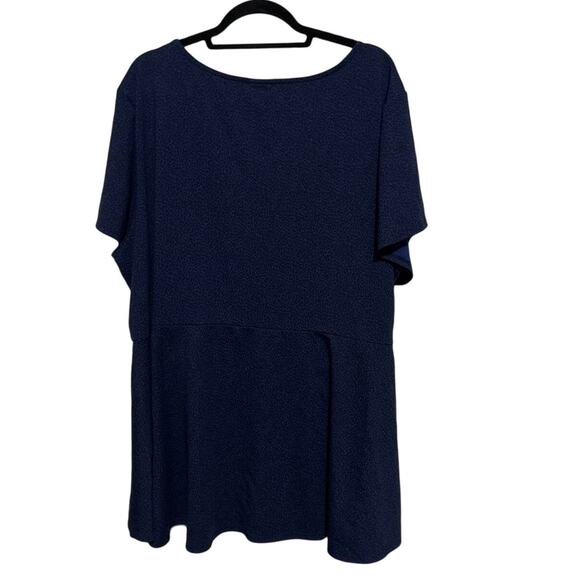 Torrid Leopard Animal Print Peekaboo Cutout Peplum Top 5X - Picture 4 of 4